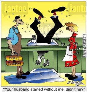 'Your husband started without me, didn't he?'